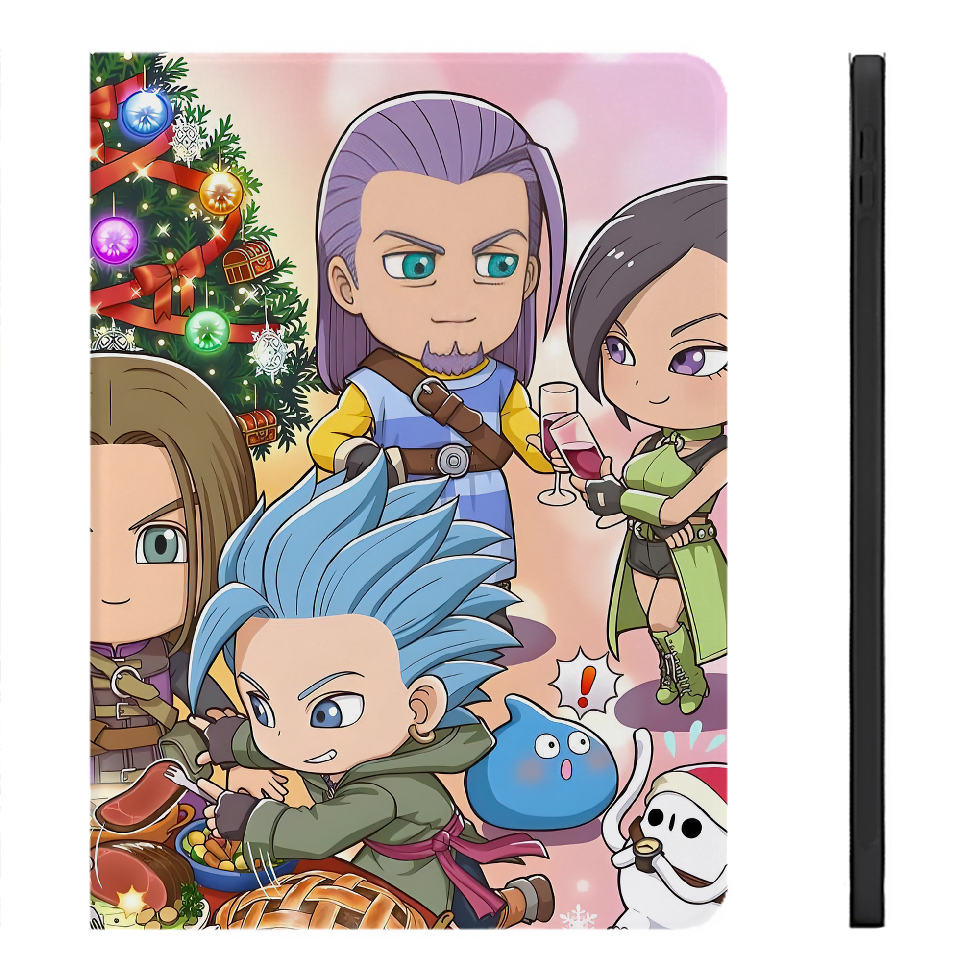（画像用） ドラゴンクエスト Doragon Kuesuto Dragon Quest IPadケース ペンホルダー付き ブックスタイルデザイン